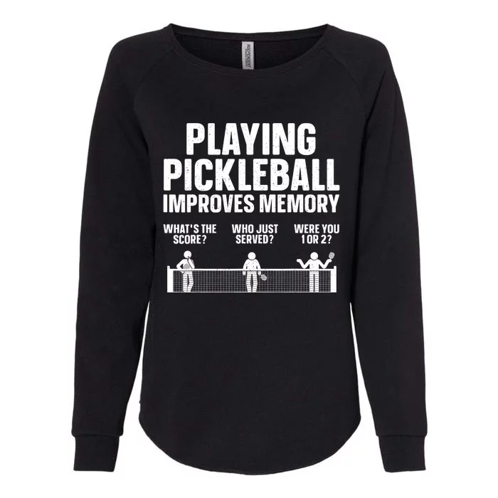 Pickleball Art Paddle Sport Pickleball Lover Womens California Wash Sweatshirt