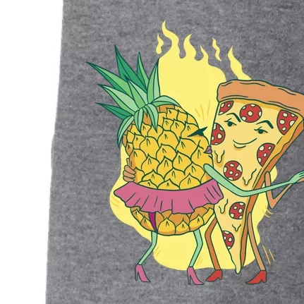 Pizza And Pineapple Dancing Doggie 3-End Fleece Hoodie