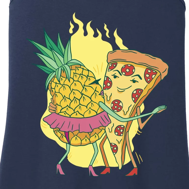 Pizza And Pineapple Dancing Ladies Essential Tank