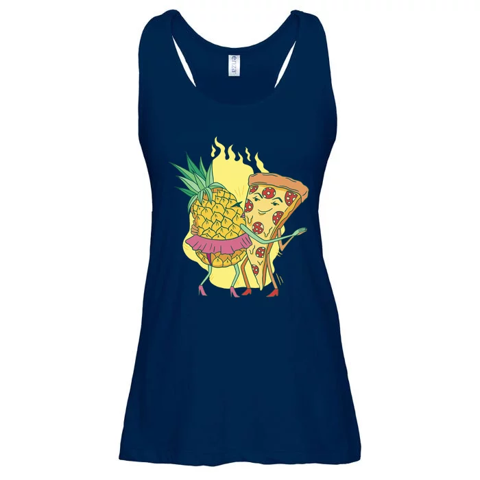 Pizza And Pineapple Dancing Ladies Essential Flowy Tank