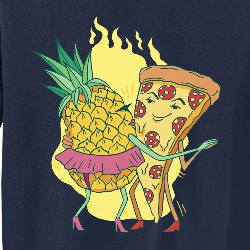 Pizza And Pineapple Dancing Tall Sweatshirt