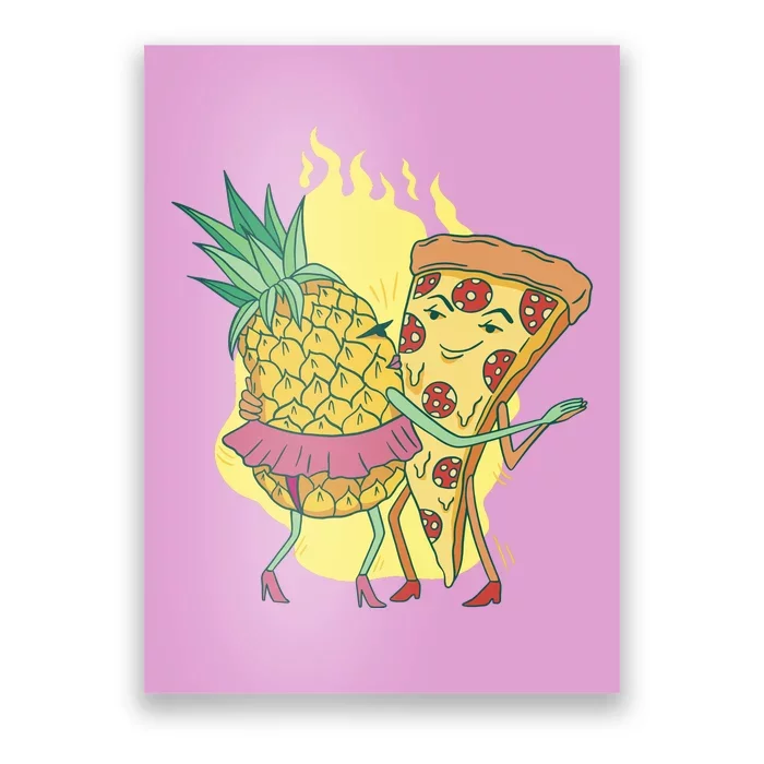 Pizza And Pineapple Dancing Poster