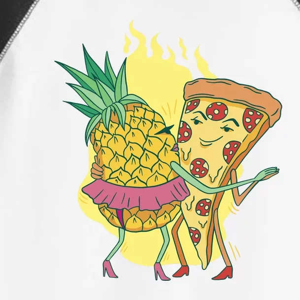 Pizza And Pineapple Dancing Toddler Fine Jersey T-Shirt