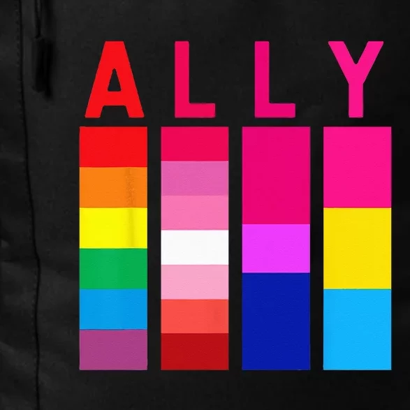 Proud Ally Pride Rainbow LGBT Ally Daily Commute Backpack