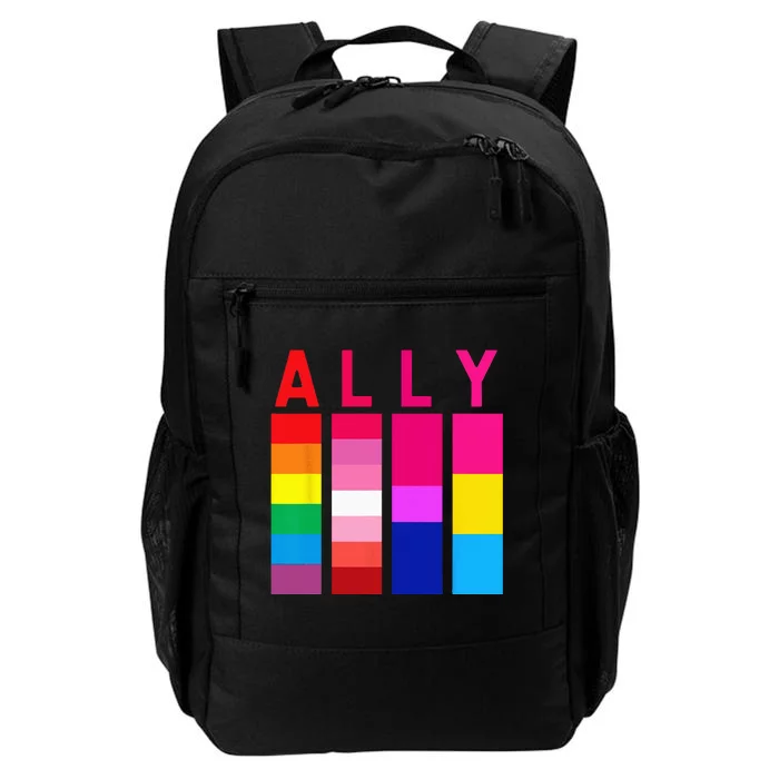 Proud Ally Pride Rainbow LGBT Ally Daily Commute Backpack