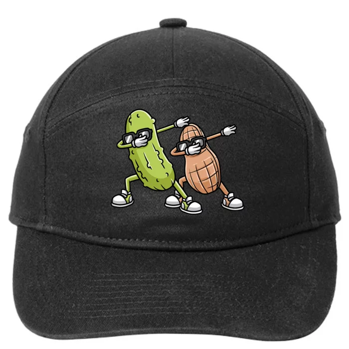 Peanut And Pickle Dabbing Peanut Butter Lover 7-Panel Snapback Hat