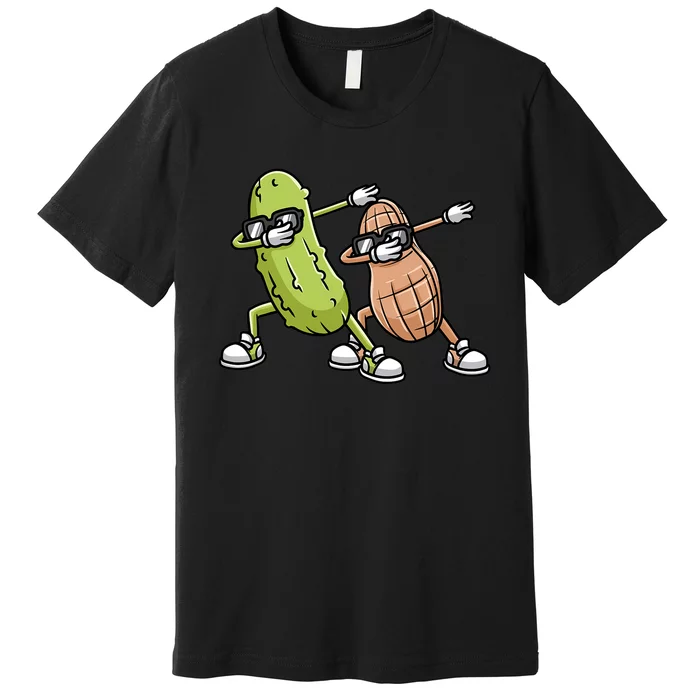 Peanut And Pickle Dabbing Peanut Butter Lover Premium T-Shirt