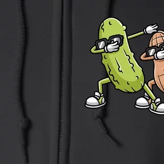 Peanut And Pickle Dabbing Peanut Butter Lover Full Zip Hoodie