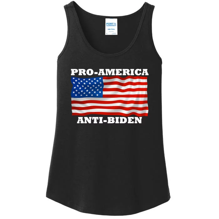 Pro-America Anti-Biden Ladies Essential Tank