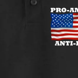 Pro-America Anti-Biden Dry Zone Grid Performance Polo