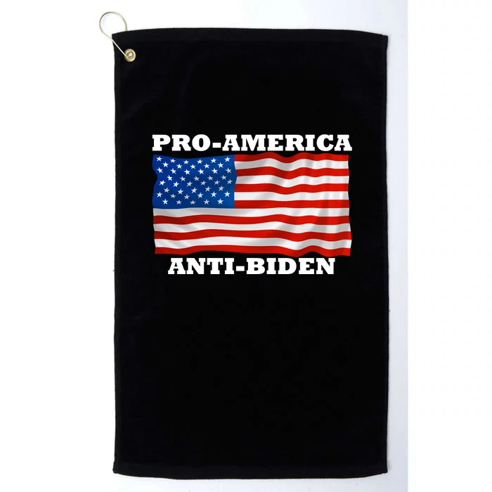 Pro-America Anti-Biden Platinum Collection Golf Towel