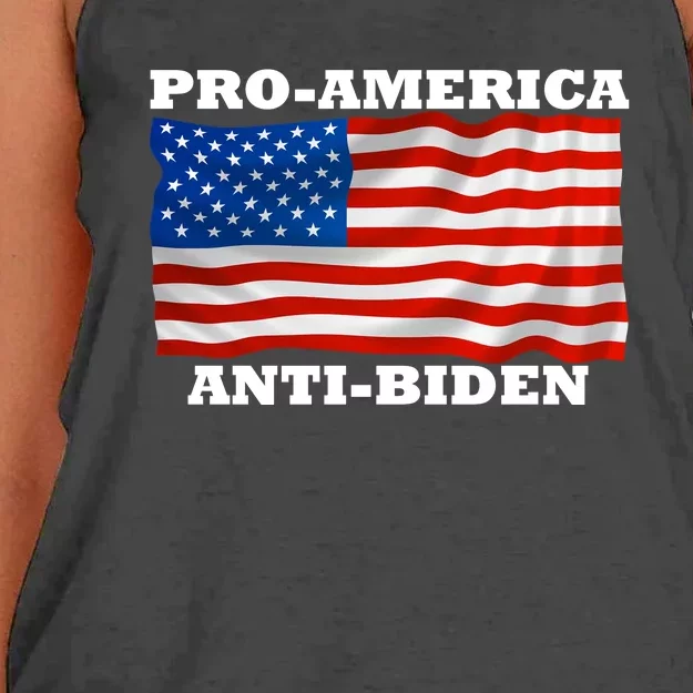 Pro-America Anti-Biden Women's Knotted Racerback Tank