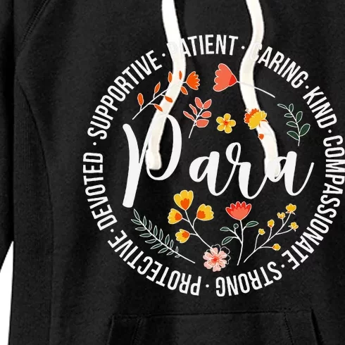 Paraprofessional Appreciation Para Parapro Women's Fleece Hoodie