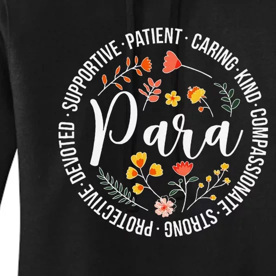 Paraprofessional Appreciation Para Parapro Women's Pullover Hoodie