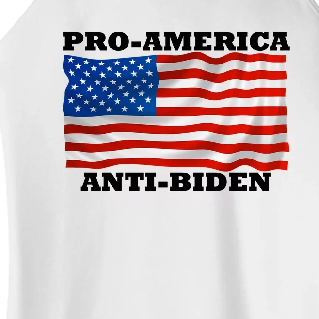 Pro America  Anti Biden , Pro America Anti Biden Women’s Perfect Tri Rocker Tank