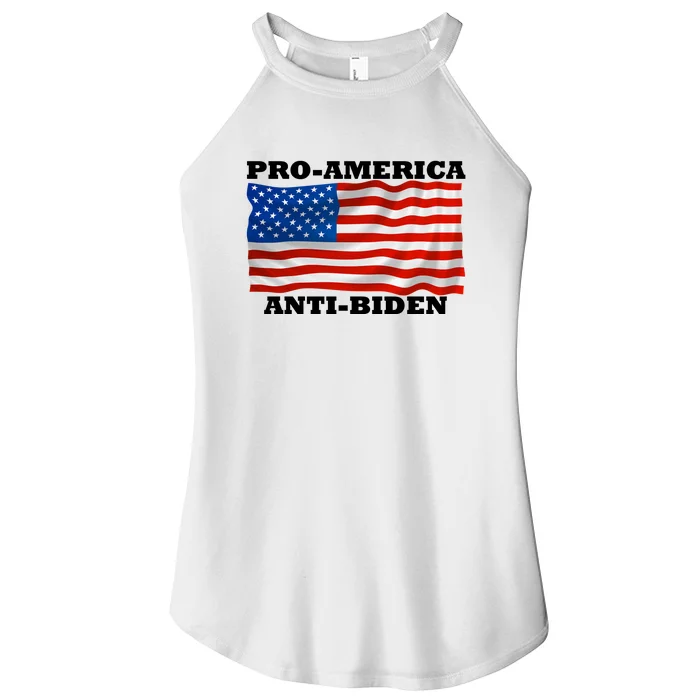 Pro America  Anti Biden , Pro America Anti Biden Women’s Perfect Tri Rocker Tank