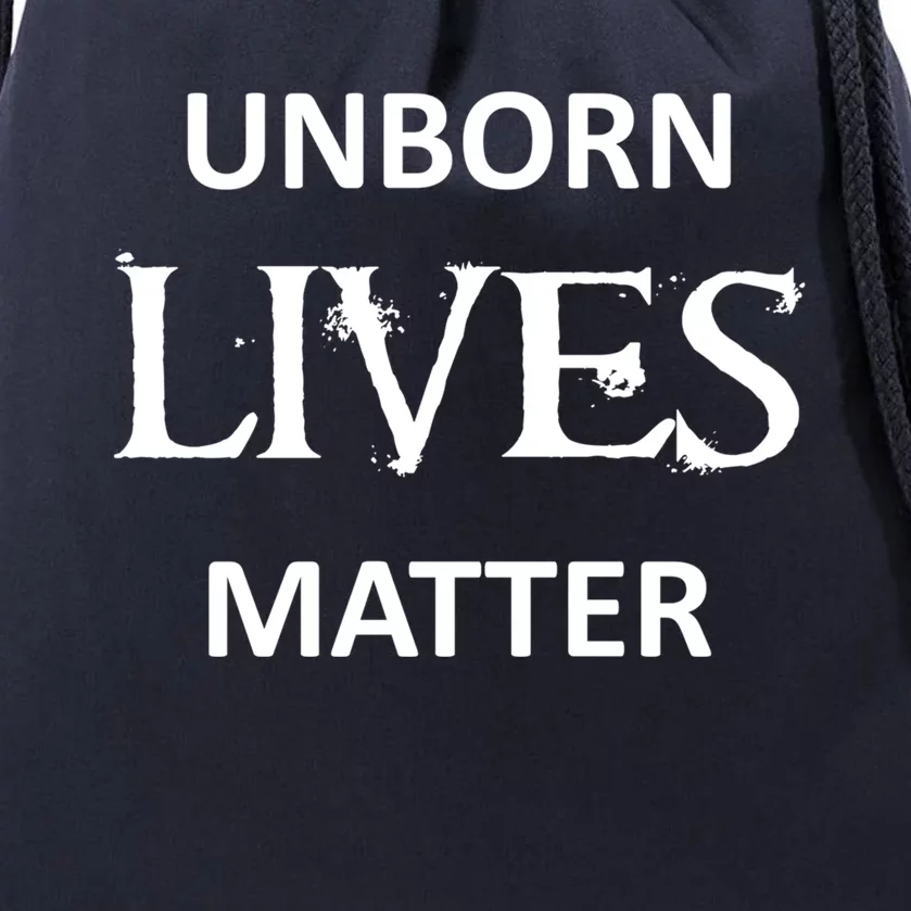 ProLife AntiAbortion Political Unborn Lives Matter Gift Drawstring Bag