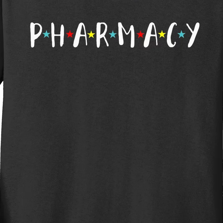 Pharmacy Assistant Pharmacist Funny Pharmacy Technician Kids Long Sleeve Shirt