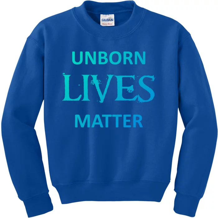 ProLife AntiAbortion Political Unborn Lives Matter Gift Kids Sweatshirt