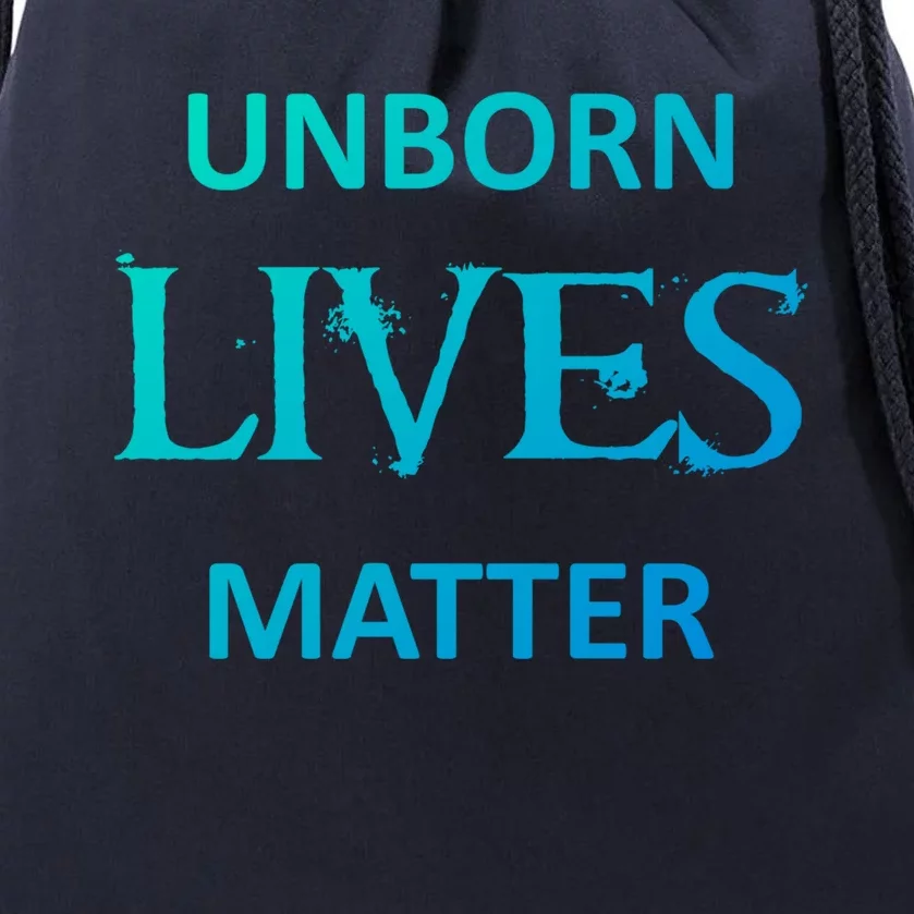 ProLife AntiAbortion Political Unborn Lives Matter Gift Drawstring Bag