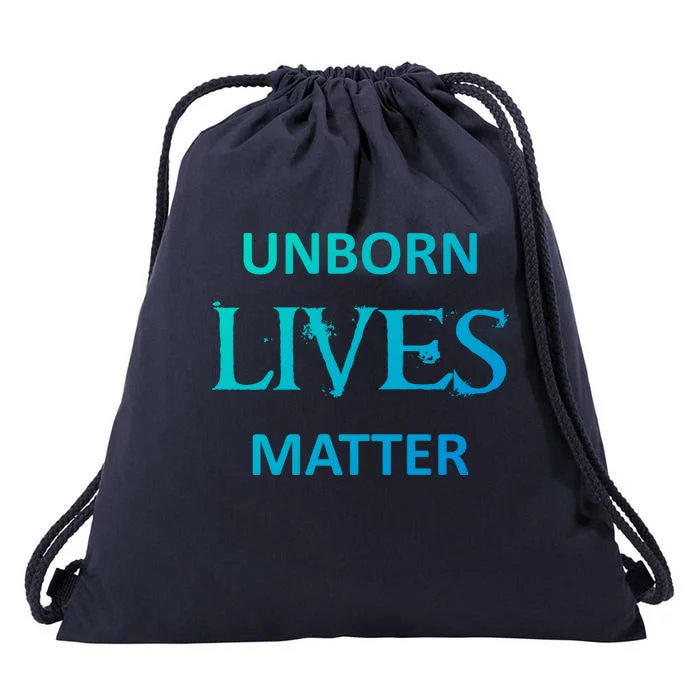 ProLife AntiAbortion Political Unborn Lives Matter Gift Drawstring Bag