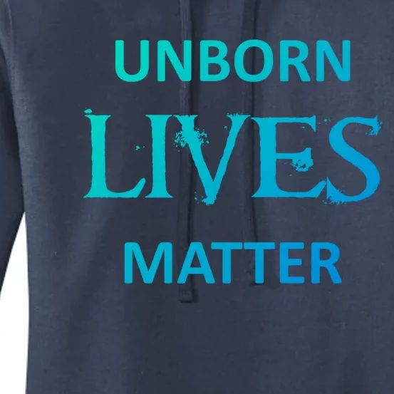 ProLife AntiAbortion Political Unborn Lives Matter Gift Women's Pullover Hoodie