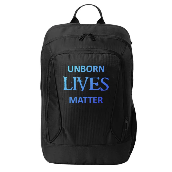 ProLife AntiAbortion Political Unborn Lives Matter Gift City Backpack