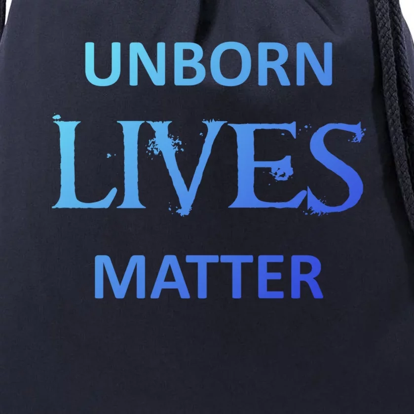 ProLife AntiAbortion Political Unborn Lives Matter Gift Drawstring Bag