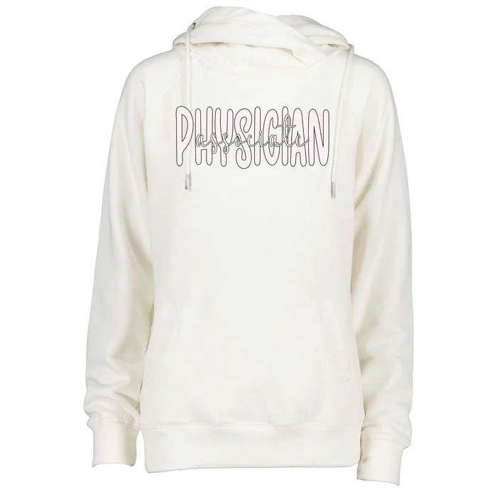 Physician Associate Pa Appreciation Gift Womens Funnel Neck Pullover Hood