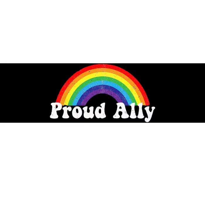 Proud Ally Pride Gay LGBT Day Month Parade Rainbow Bumper Sticker