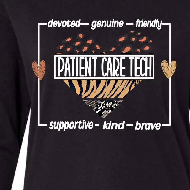 Pct Appreciation Patient Care Technician Gift Womens Cotton Relaxed Long Sleeve T-Shirt