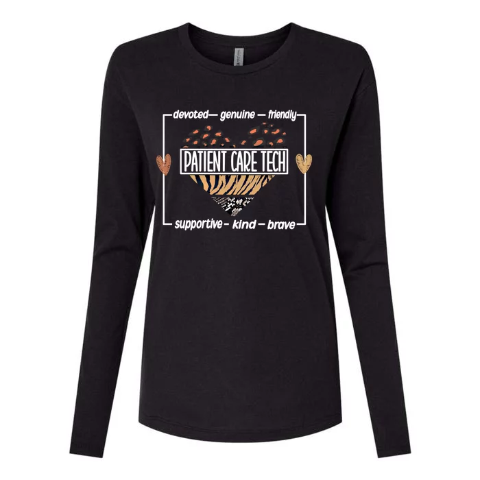 Pct Appreciation Patient Care Technician Gift Womens Cotton Relaxed Long Sleeve T-Shirt