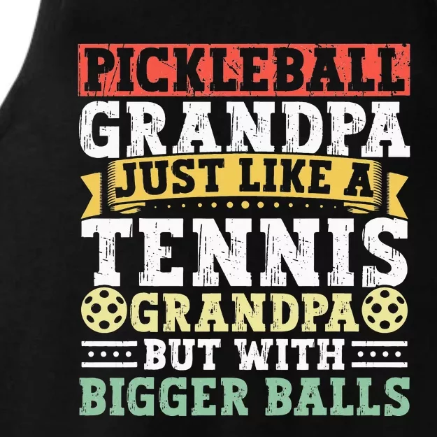 Pickleball Apparel Pickleball Player For Grandpa Ladies Tri-Blend Wicking Tank