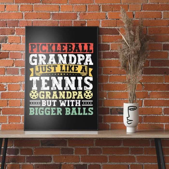 Pickleball Apparel Pickleball Player For Grandpa Poster