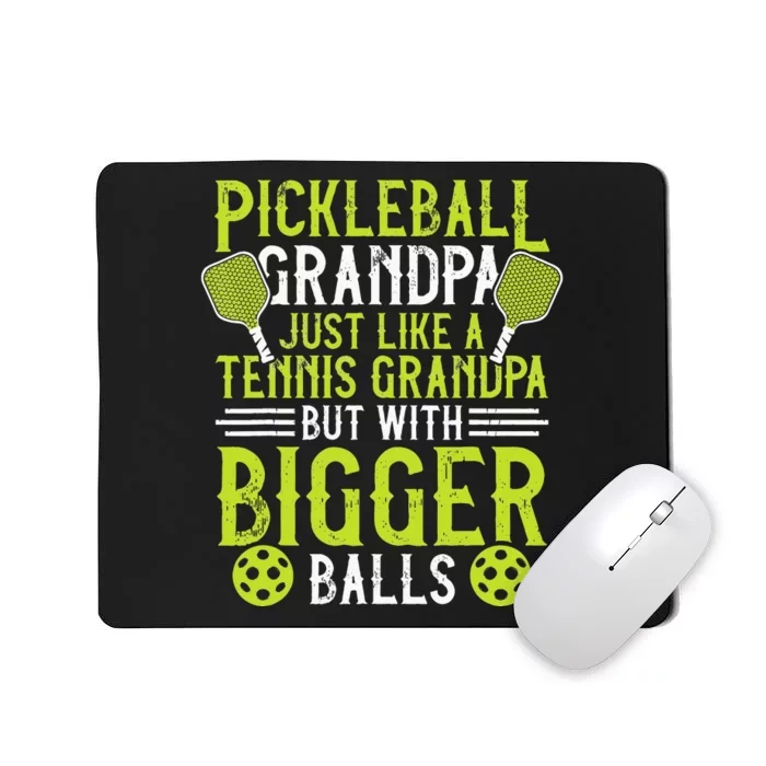 Pickleball Apparel Pickleball Player For Grandpa Mousepad