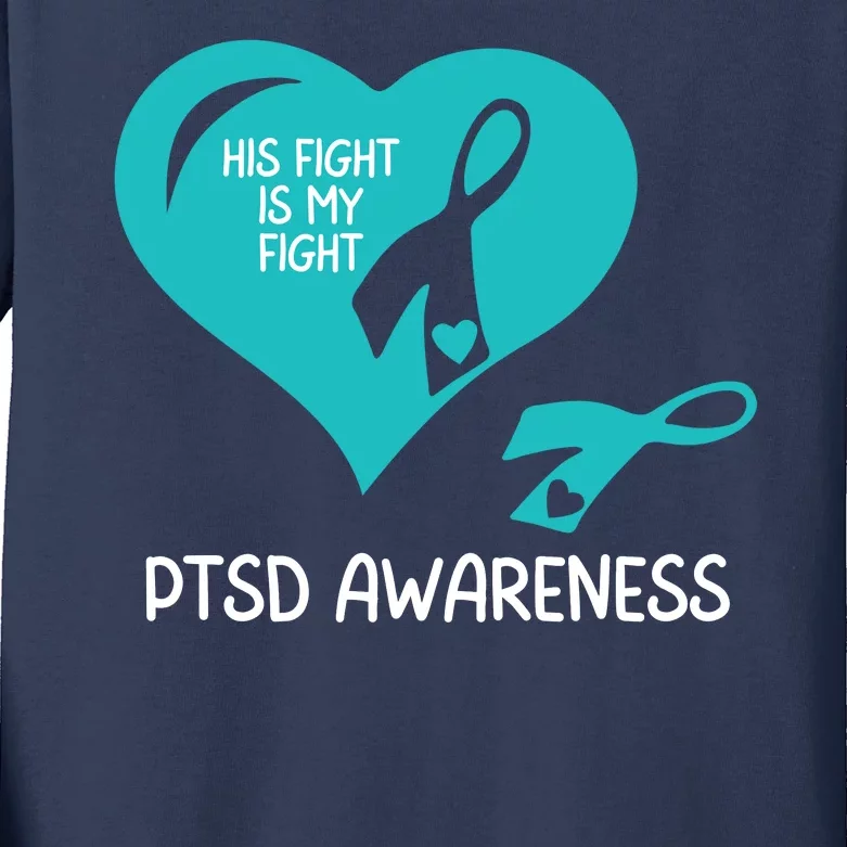 Ptsd Awareness Ptsd Awareness Gift Ptsd Support Ptsd Month Ptsd Ribbon Kids Long Sleeve Shirt