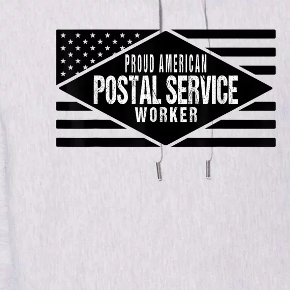 Proud American Postal Service Worker Patriotic US Flag Premium Hoodie