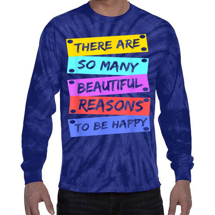 Positive Affirmations Positive Message Tie-Dye Long Sleeve Shirt