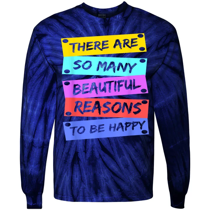 Positive Affirmations Positive Message Tie-Dye Long Sleeve Shirt