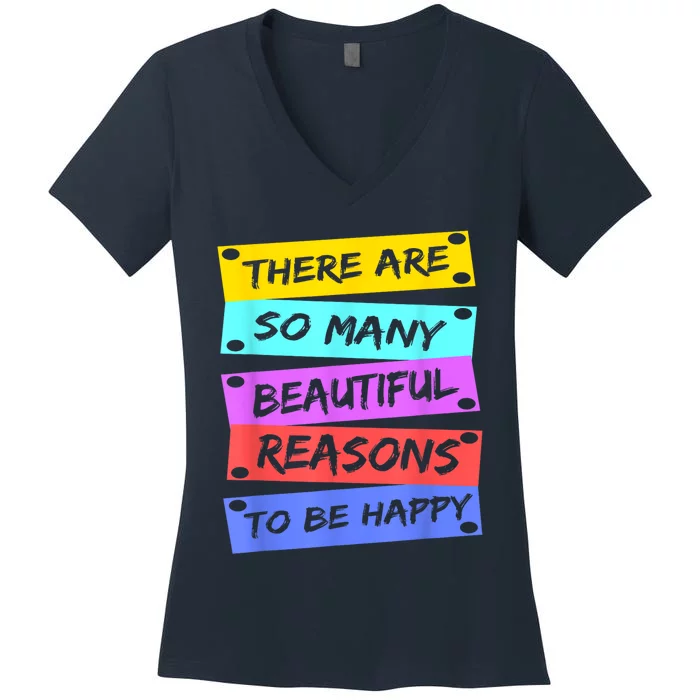 Positive Affirmations Positive Message Women's V-Neck T-Shirt