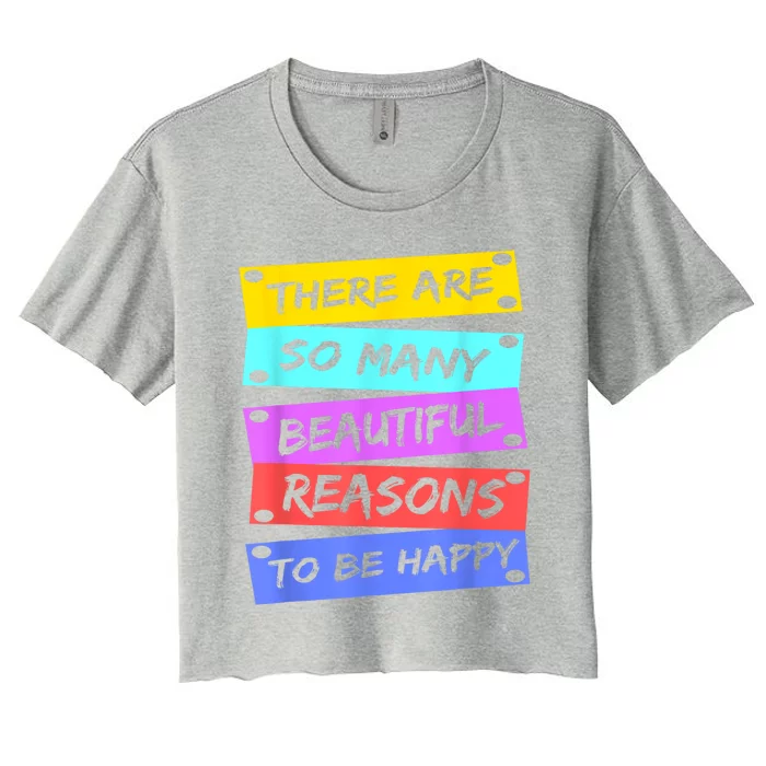 Positive Affirmations Positive Message Women's Crop Top Tee