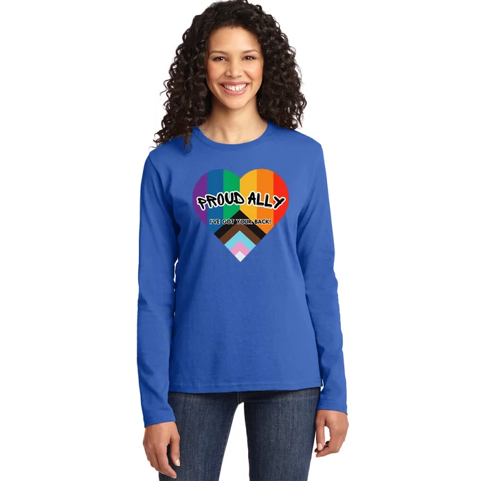 Proud Ally Ladies Long Sleeve Shirt