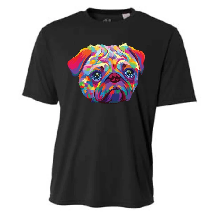 Pug Artwork Pug Lover Pug Owner Pug Art Pug Cooling Performance Crew T-Shirt