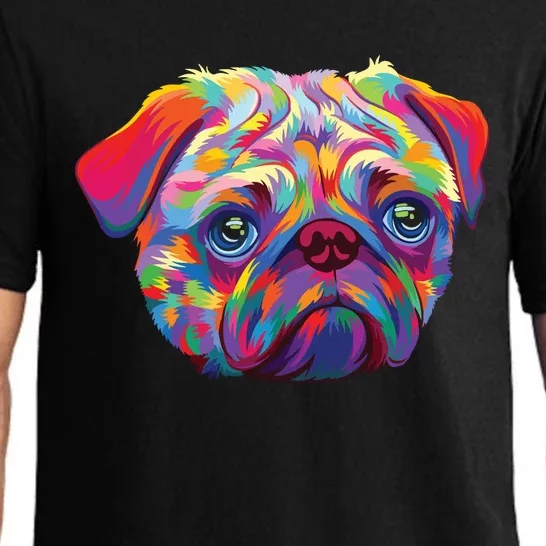 Pug Artwork Pug Lover Pug Owner Pug Art Pug Pajama Set