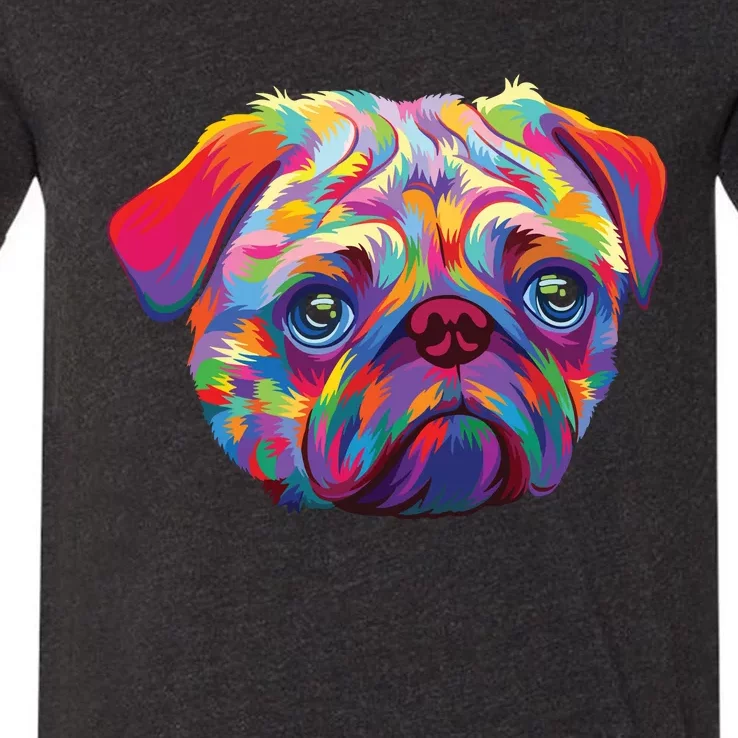 Pug Artwork Pug Lover Pug Owner Pug Art Pug V-Neck T-Shirt