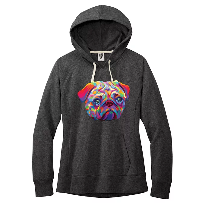 Pug Artwork Pug Lover Pug Owner Pug Art Pug Women's Fleece Hoodie