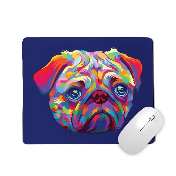 Pug Artwork Pug Lover Pug Owner Pug Art Pug Mousepad