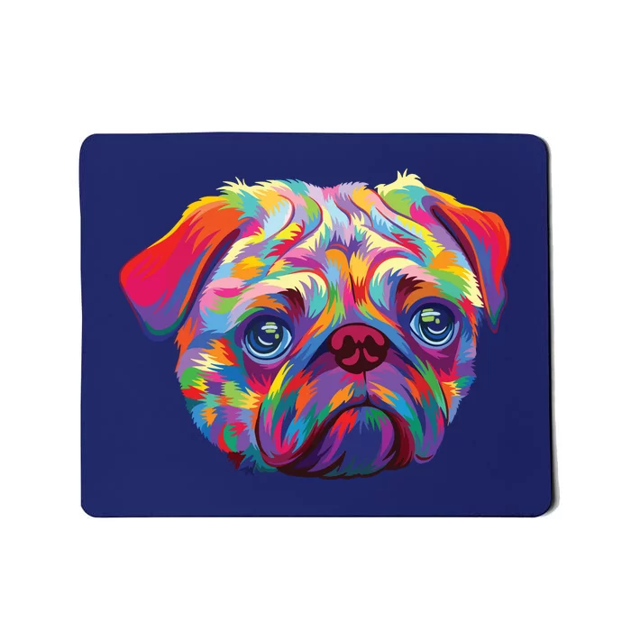 Pug Artwork Pug Lover Pug Owner Pug Art Pug Mousepad