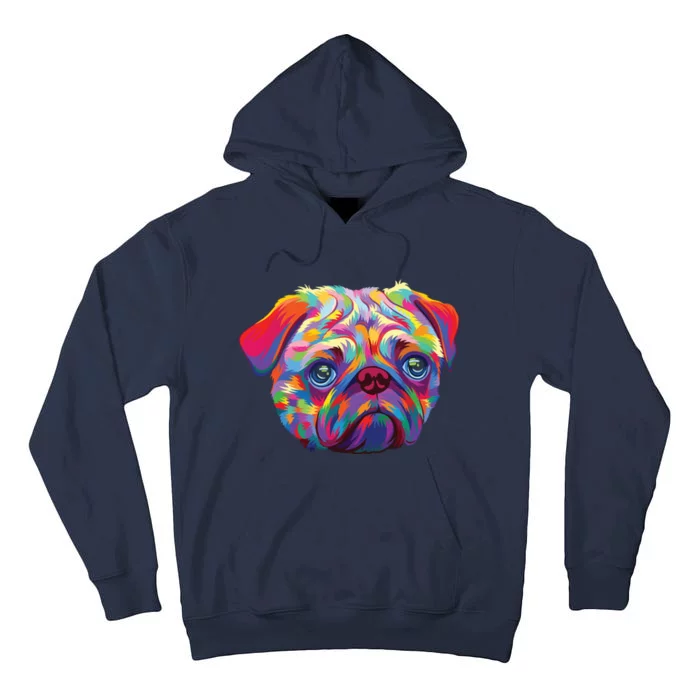 Pug Artwork Pug Lover Pug Owner Pug Art Pug Tall Hoodie