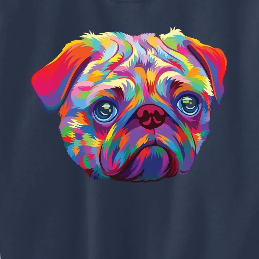 Pug Artwork Pug Lover Pug Owner Pug Art Pug Kids Sweatshirt